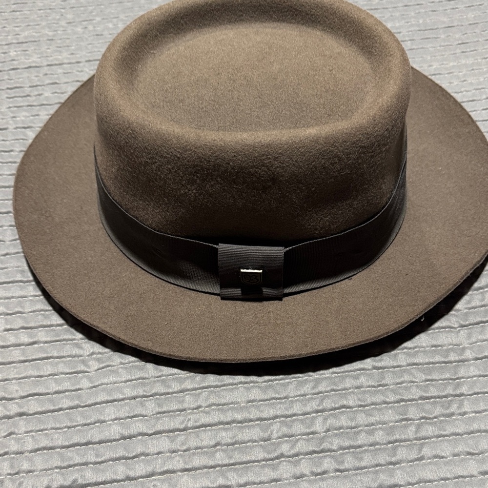 Brixton brown Fedora with Red Lining unisex